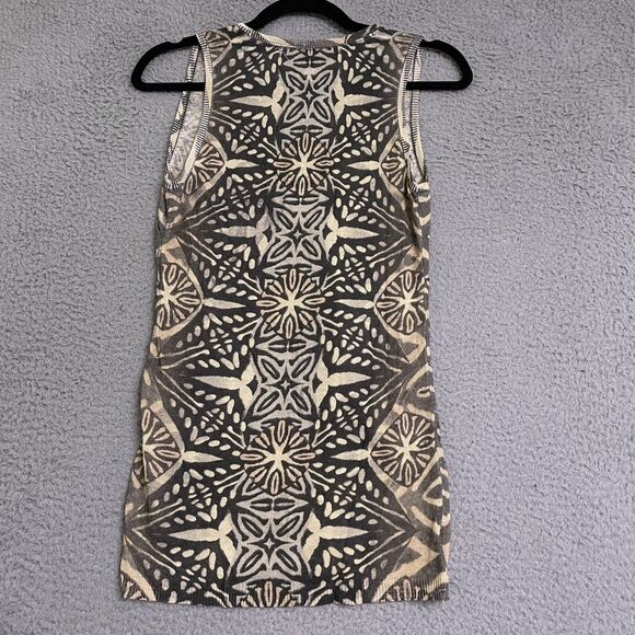 Lydia Hirscher Anthropologie Tunic Tank Linen Blend Womens S Tribal - Picture 6 of 9